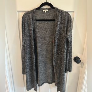 La Miel Lightweight Grey Marbled Cardigan
